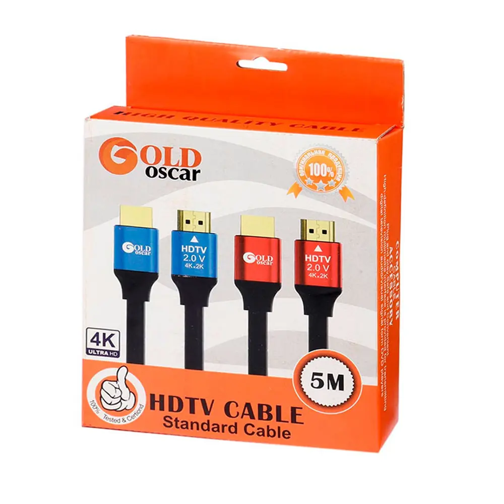 کابل HDMI 4K GOLD OSCR به طول 5 متر