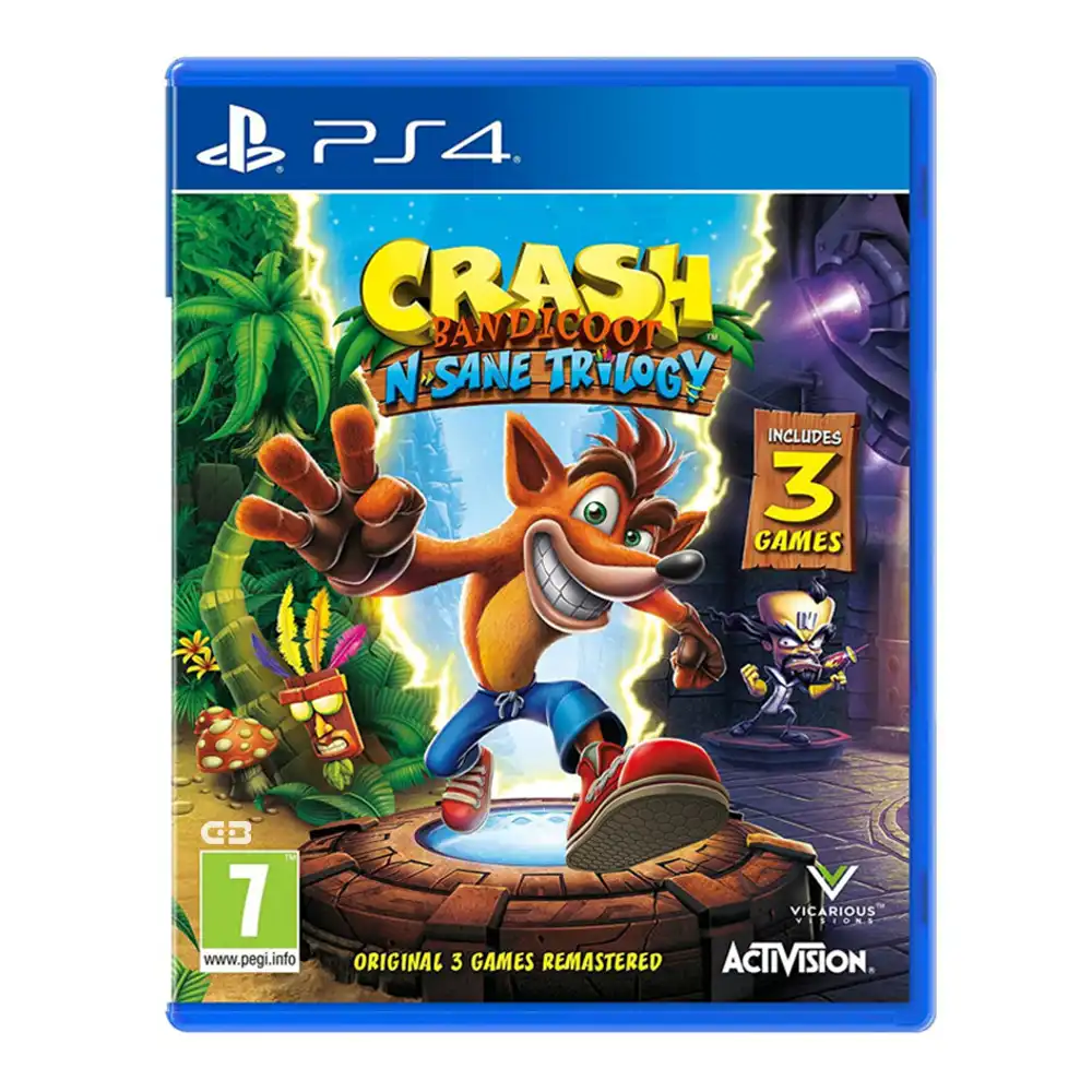 دیسک بازی Crash Bandicoot N. Sane Trilogy برای PS4